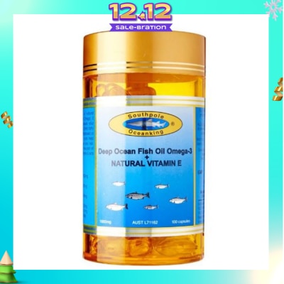 SOUTHPOLE OCEAN KING Southpole Ocean King Deep Ocean Fish Oil Omega-3 + Natural Vitamin E 100s
