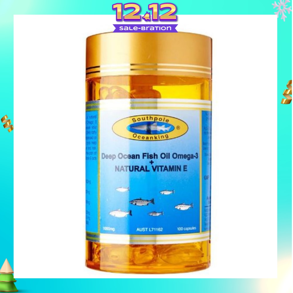 Southpole Ocean King Deep Ocean Fish Oil Omega-3 + Natural Vitamin E 100s