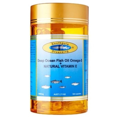 SOUTHPOLE OCEAN KING Southpole Ocean King Deep Ocean Fish Oil Omega-3 + Natural Vitamin E 100s