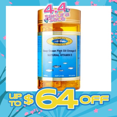 SOUTHPOLE OCEAN KING - Southpole Ocean King Deep Ocean Fish Oil Omega-3 + Natural Vitamin E 100s