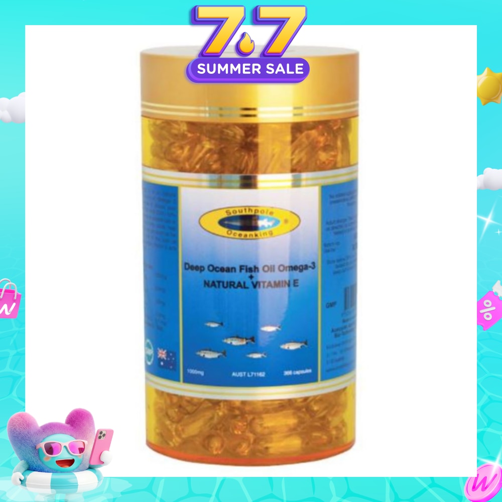 Deep Ocean Fish Oil Omega-3 + Natural Vitamin E 366s