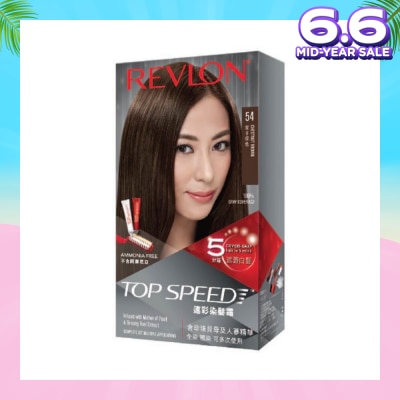 REVLON Top Speed Hair Color 54 (Chestnut Brown) 1 Box