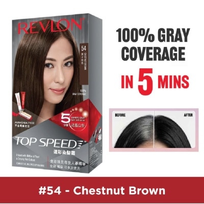 REVLON Top Speed Haircolor #54 Chestnut Brown 140ml