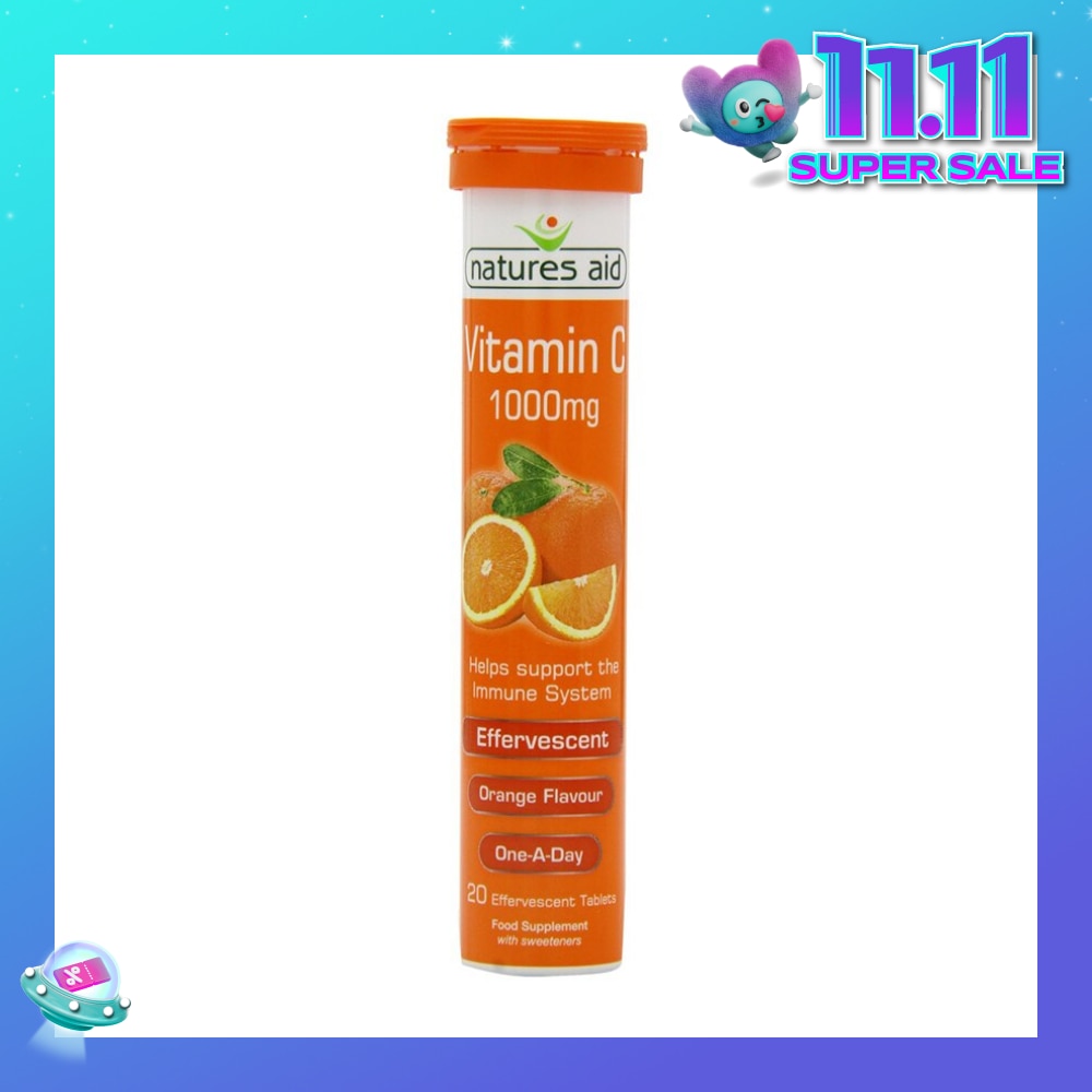 Vitamin C 1000mg Effervescent (Orange Flavour) 20s