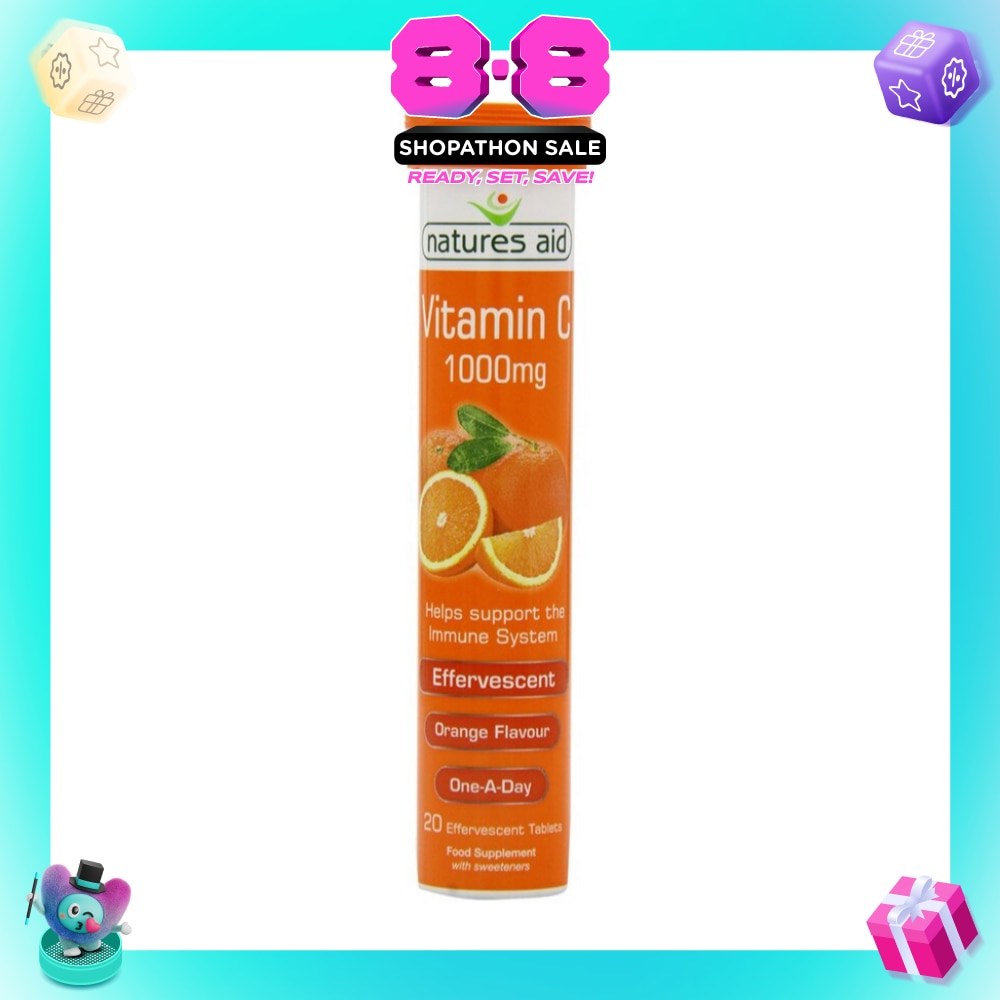 Vitamin C 1000mg Effervescent (Orange Flavour) 20s