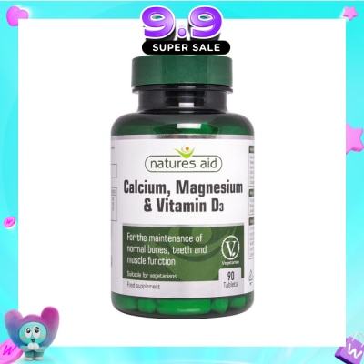NATURES AID - Calcium Magnesium Vitamin D3 90s image