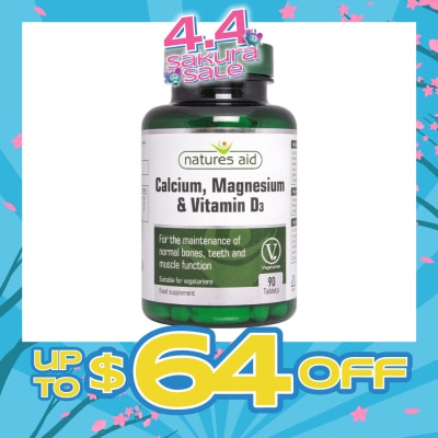 NATURES AID - Calcium Magnesium Vitamin D3 90s