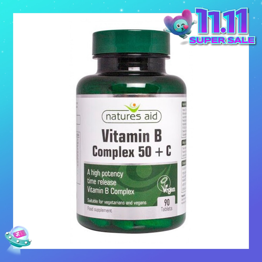Vitamin B Complex + Vitamin C (High Potency) 90s