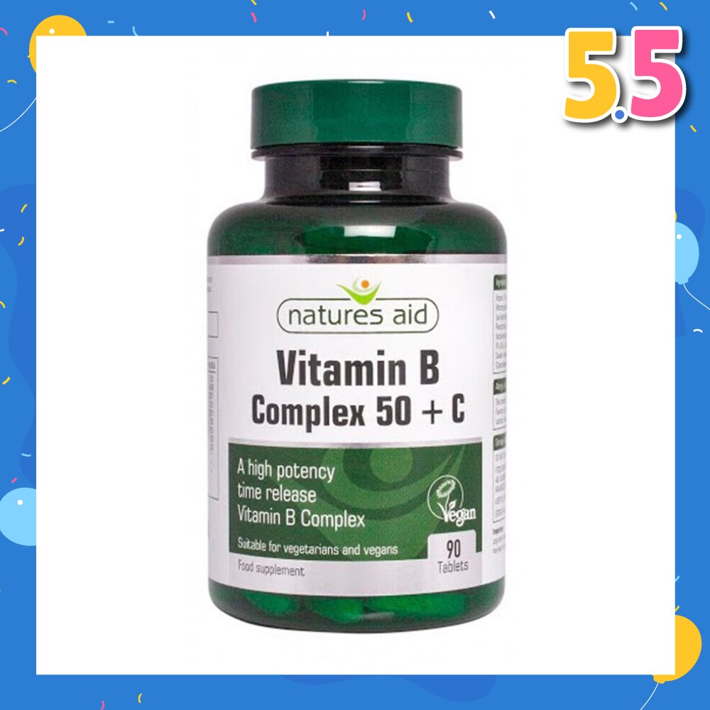 Vitamin B Complex + Vitamin C (High Potency) 90s