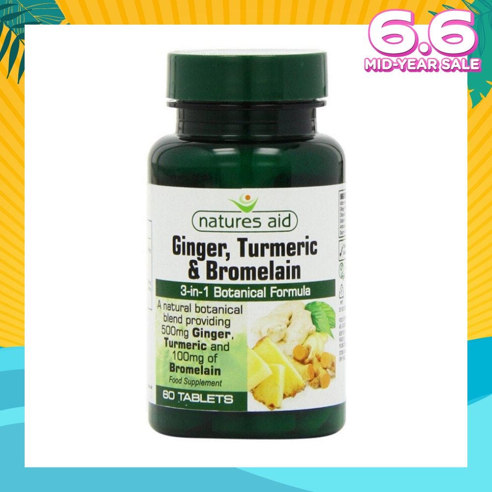 Ginger Turmeric Bromelain 60s