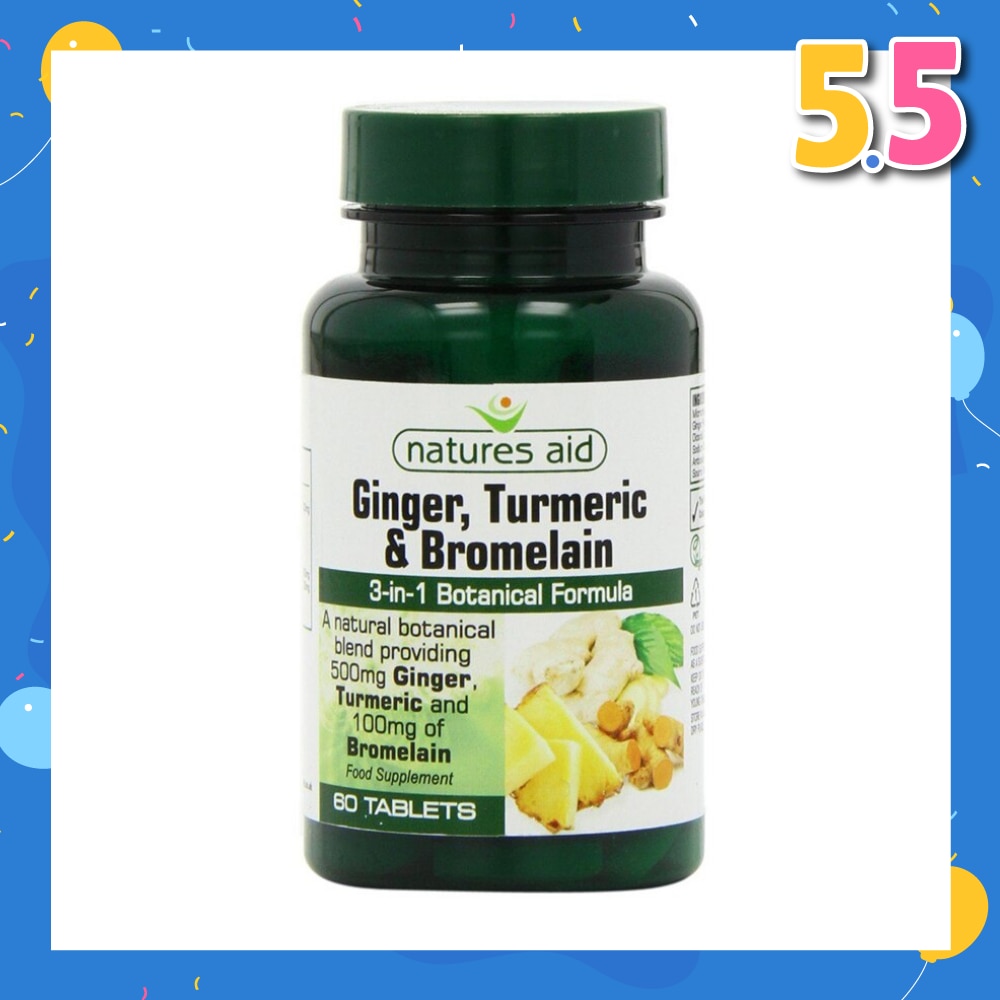 Ginger Turmeric Bromelain 60s