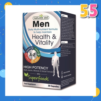 NATURES AID Mens Multivitamins Minerals 30s