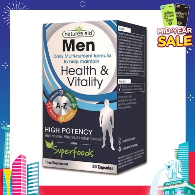 NATURES AID Mens Multivitamins Minerals 30s