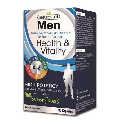 NATURES AID Mens Multivitamins Minerals 30s