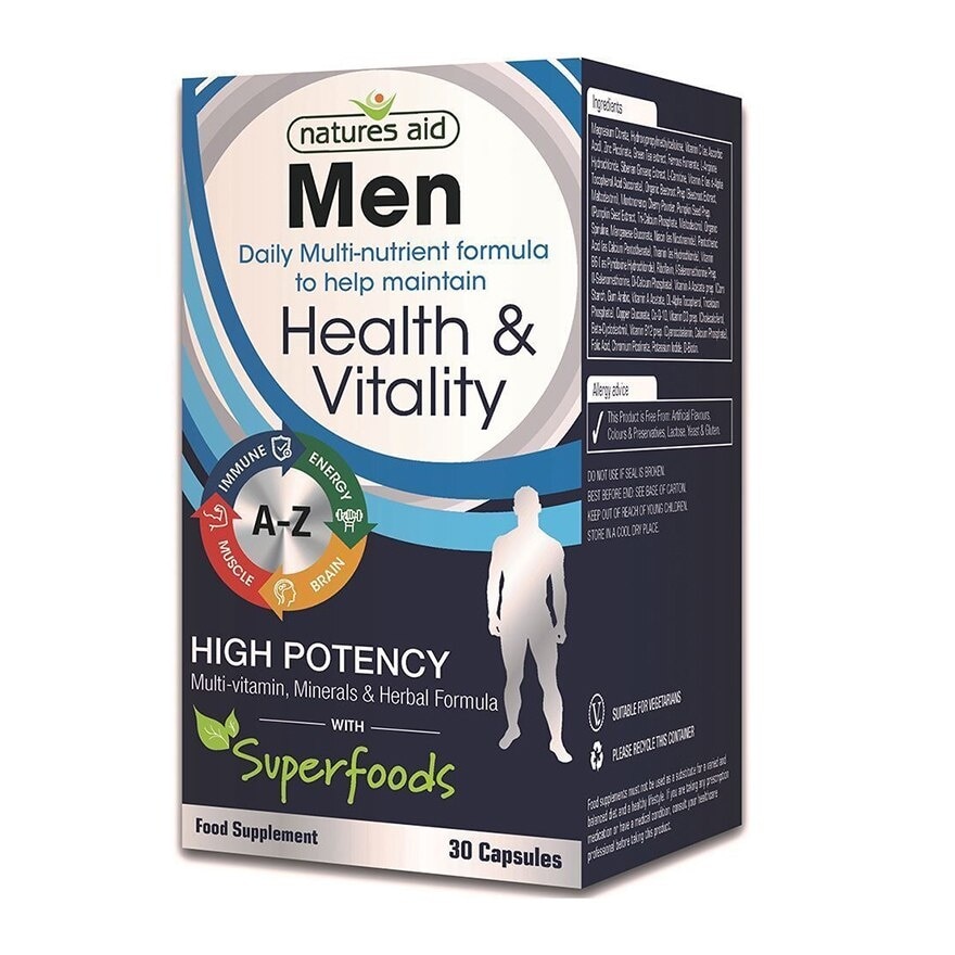 Mens Multivitamins Minerals 30s