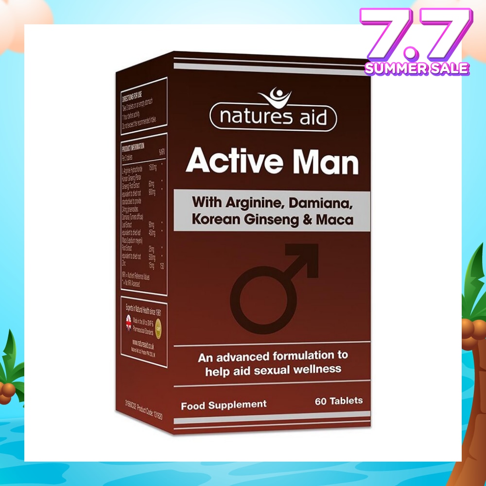 Active Man with Arginine Korean Ginseng and Maca 60s