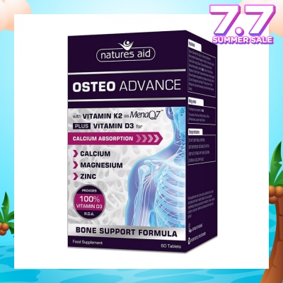 NATURES AID Osteo Advance (Bone Support Formula) 60s