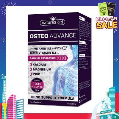 NATURES AID Osteo Advance (Bone Support Formula) 60s