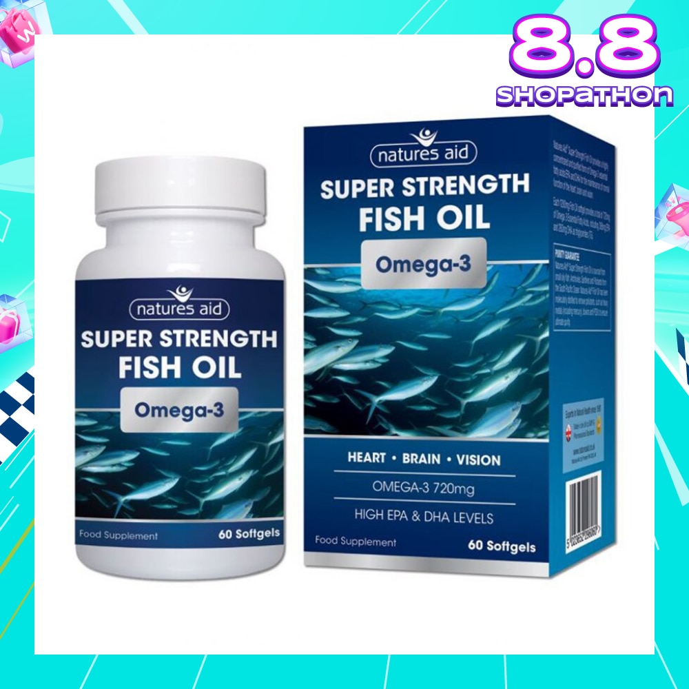 Super Strength Fish Oil Omega-3 Softgel 60s (Expiry: Jan`2026)