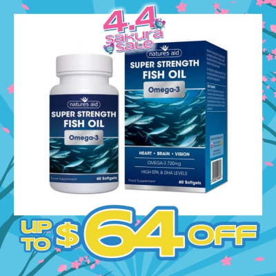 NATURES AID - Omega-3 (Super Strength) 60s