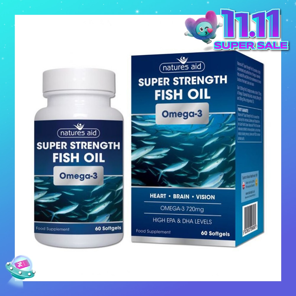 Super Strength Fish Oil Omega-3 Softgel 60s (Expiry: Jan`2026)