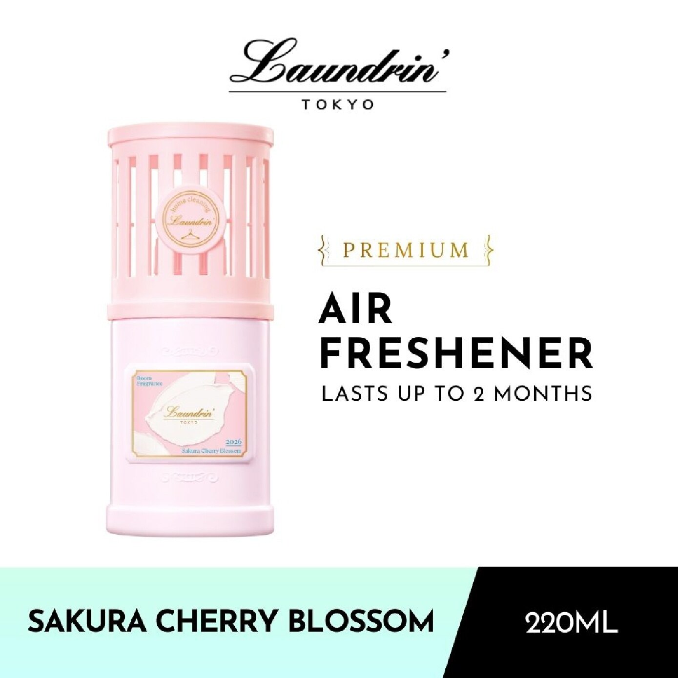 LAUNDRIN Air Freshener Sakura Cherry Blossom 220ml | Travel
