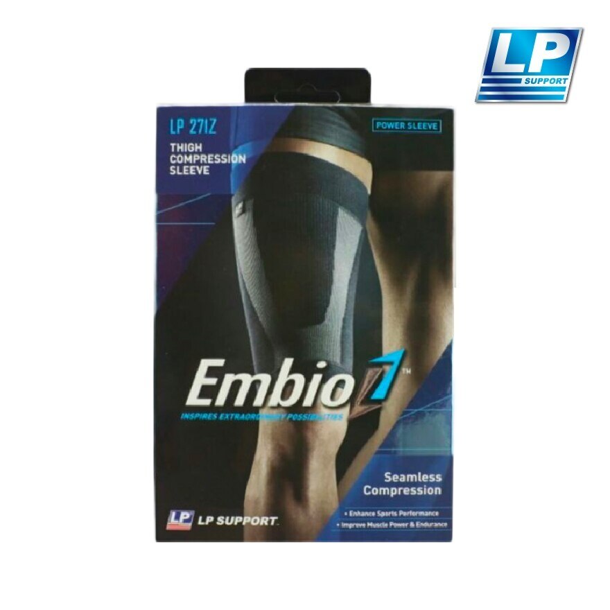 LP SUPPORT Thigh Compression Sleeve (Size M) Enhances Strength Of