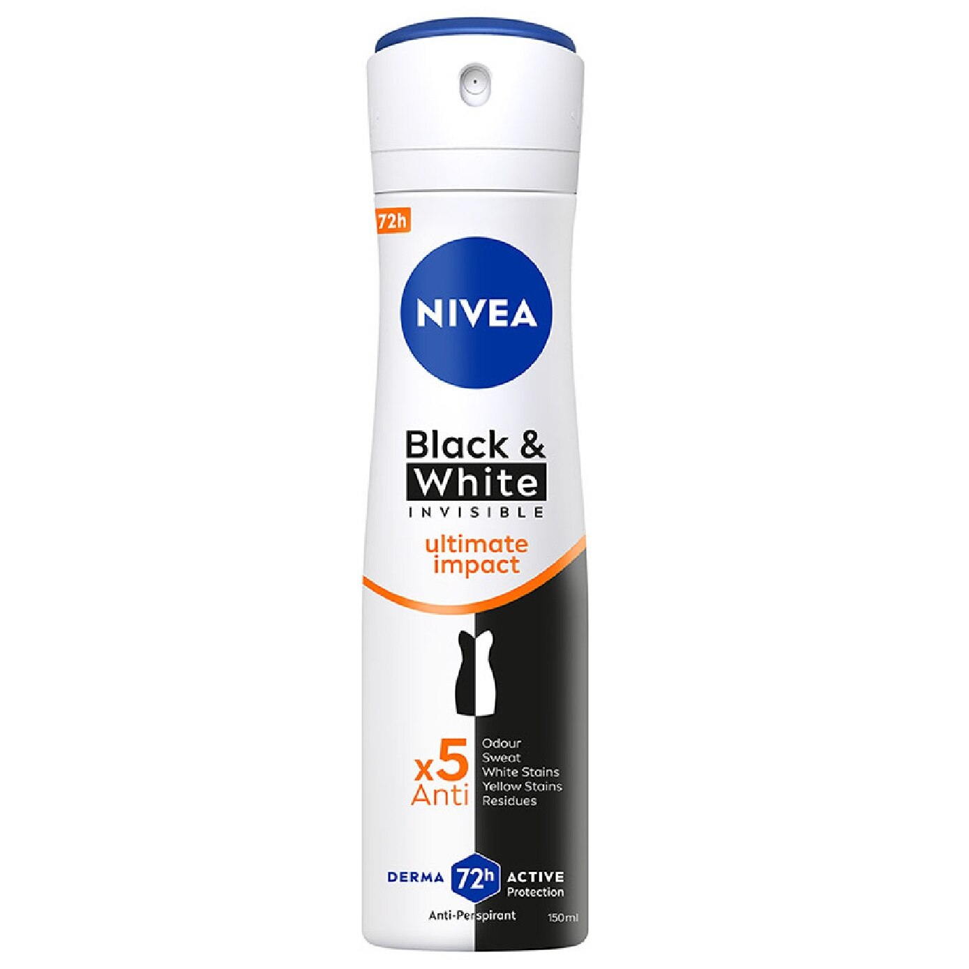 NIVEA Deodorant Spray Invisible Black White (Clear) | Body & Hand