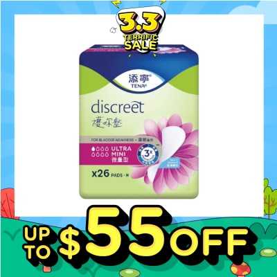 TENA TENA Discreet Ultra Mini Incontinence pad 26s