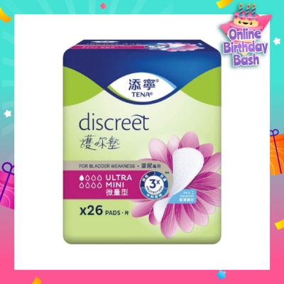 TENA TENA Discreet Ultra Mini Incontinence pad 26s