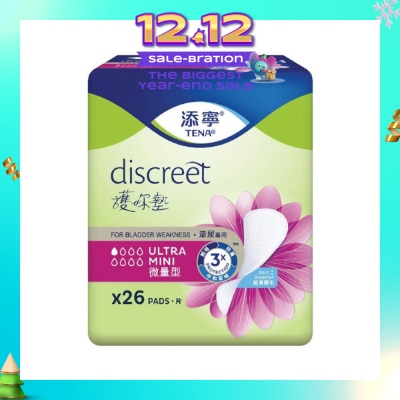 TENA TENA Discreet Ultra Mini Incontinence pad 26s