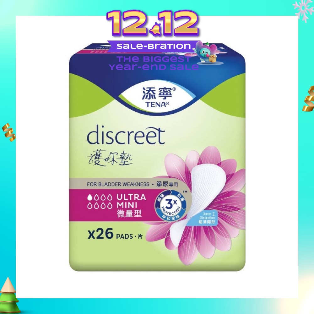 TENA Discreet Ultra Mini Incontinence pad 26s