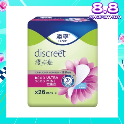 TENA TENA Discreet Ultra Mini Incontinence pad 26s
