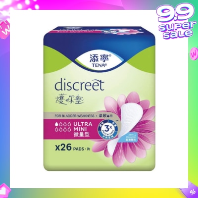 TENA TENA Discreet Ultra Mini Incontinence pad 26s