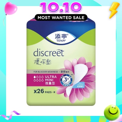 TENA TENA Discreet Ultra Mini Incontinence pad 26s image