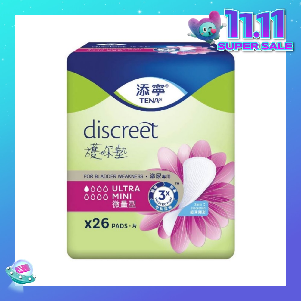 TENA Discreet Ultra Mini Incontinence pad 26s