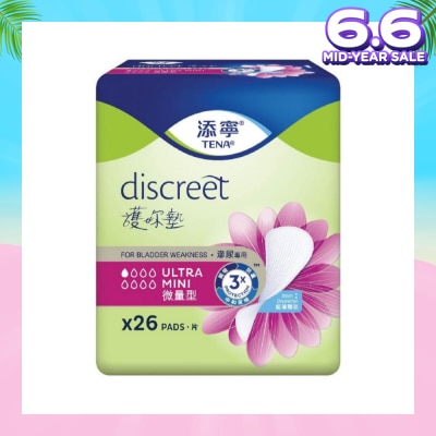 TENA TENA Discreet Ultra Mini Incontinence pad 26s