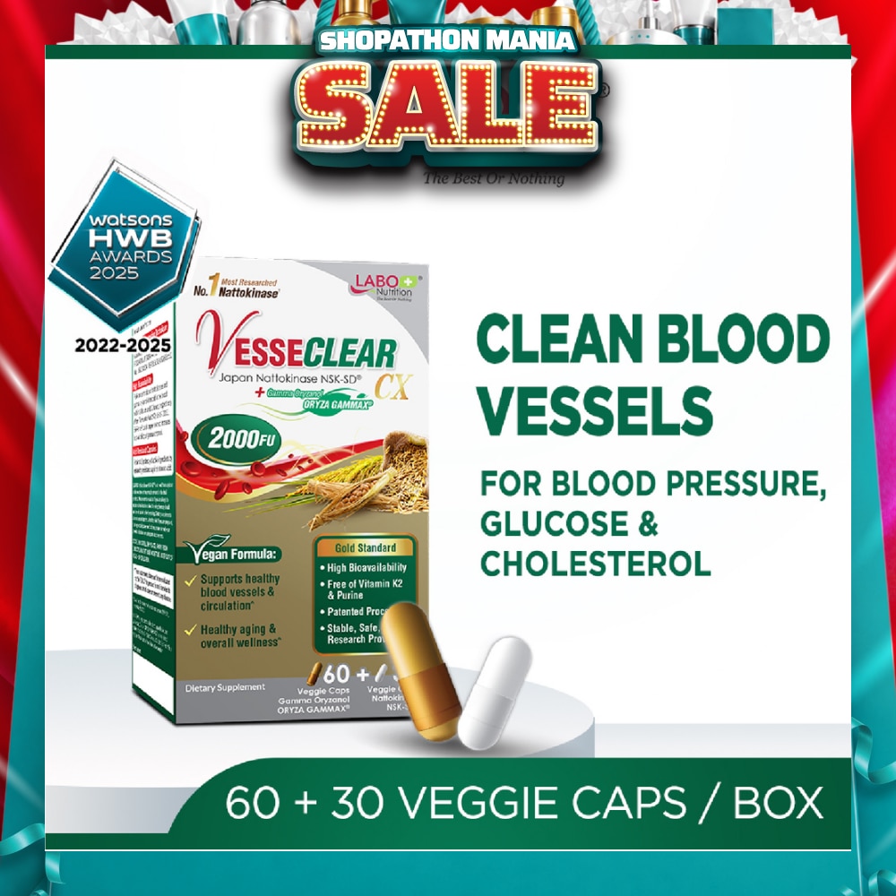 LABO NUTRITION VesseClear CX Dietary Supplement Veggie Capsule